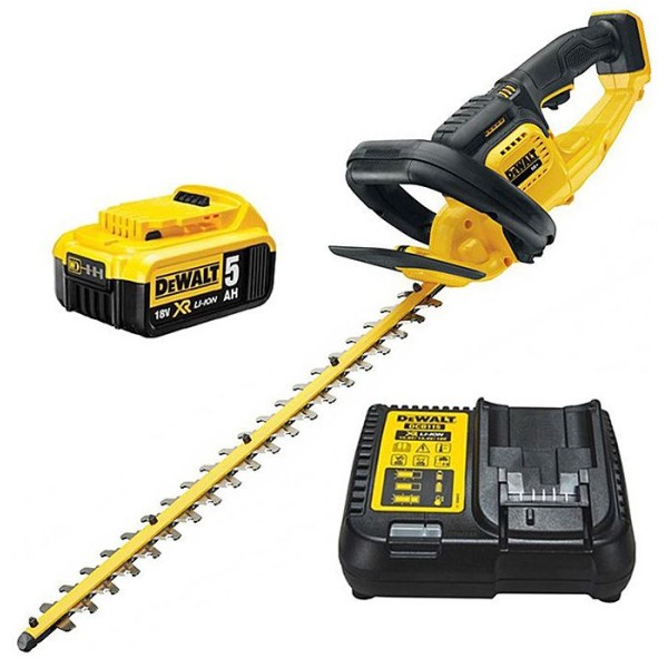DeWalt 18V Cordless Hedge Trimmer 1 x 5.0Ah Battery & Charger (DCM563P1) DeWalt 18V Cordless Hedge Trimmer 1 x 5.0Ah Battery & Charger (DCM563P1)