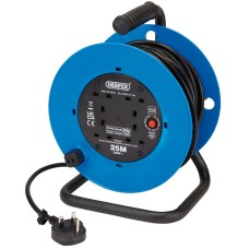 Draper 230V Four Socket Industrial Cable Reel (25m)
