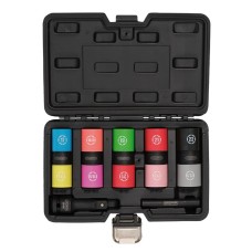 Draper Double Ended Wheel Lug Nut Socket Set, 1/2" Sq. Dr. (7 Piece) (02744)