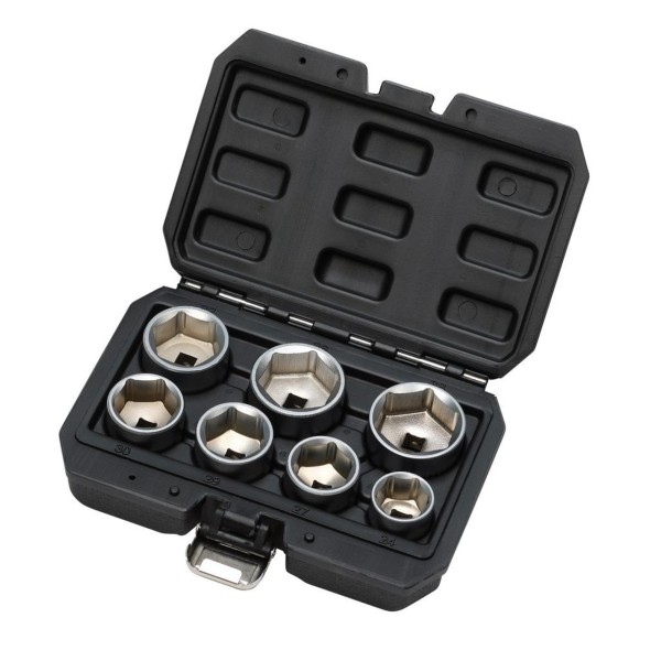 Draper Oil Filter Socket Set, 3/8" Sq. Dr. (7 Piece) (02747) Draper Oil Filter Socket Set, 3/8" Sq. Dr. (7 Piece) (02747)