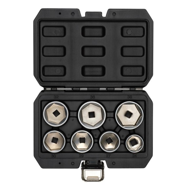 Draper Oil Filter Socket Set, 3/8" Sq. Dr. (7 Piece) (02747) Draper Oil Filter Socket Set, 3/8" Sq. Dr. (7 Piece) (02747)