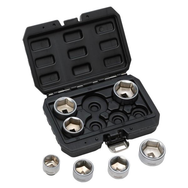 Draper Oil Filter Socket Set, 3/8" Sq. Dr. (7 Piece) (02747) Draper Oil Filter Socket Set, 3/8" Sq. Dr. (7 Piece) (02747)