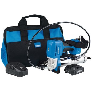 Draper D20 20V Grease Gun Kit, 1 x 2.0Ah Battery, 1 x Charger (3 Piece) (03359) Draper D20 20V Grease Gun Kit, 1 x 2.0Ah Battery, 1 x Charger (3 Piece) (03359)