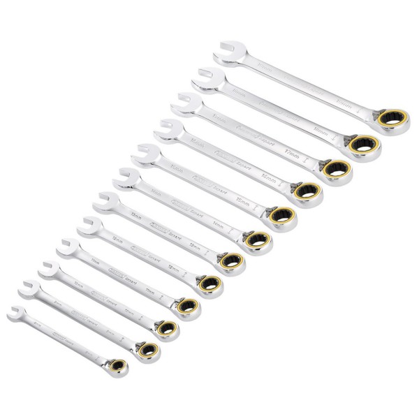 Draper Expert HI-TORQ® Metric Reversible Ratchet Combination Spanner Set (12 Piece) (03913) Draper Expert HI-TORQ® Metric Reversible Ratchet Combination Spanner Set (12 Piece) (03913)