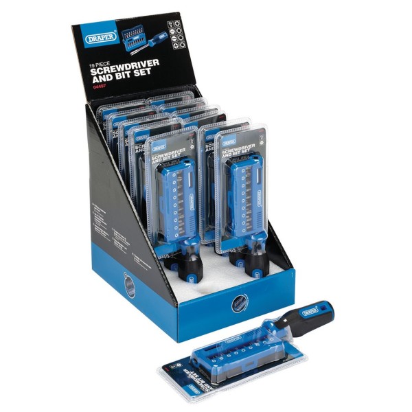 Draper Screwdriver and Bit Set (19 Piece)  Draper Screwdriver and Bit Set (19 Piece)