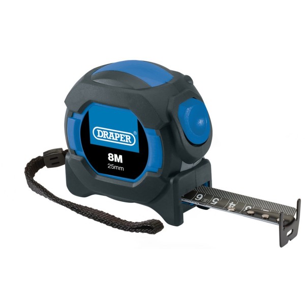 Draper Auto Lock Measuring Tape, 8m/26ft x 25mm (04771) Draper Auto Lock Measuring Tape, 8m/26ft x 25mm (04771)