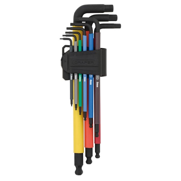 Draper Extra-Long Arm Hex Key Set (9 Piece) (07109) Draper Extra-Long Arm Hex Key Set (9 Piece) (07109)