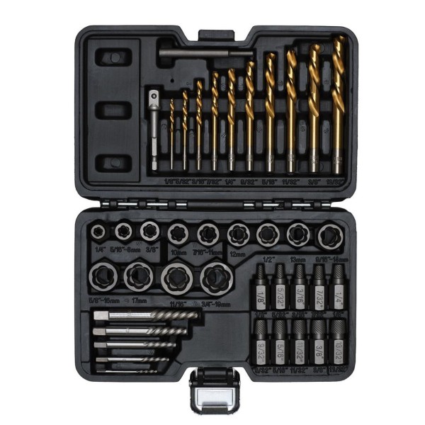 Draper Bolt Nut Stud Screw Extractor Set (40 Piece) (07120) Draper Bolt Nut Stud Screw Extractor Set (40 Piece) (07120)