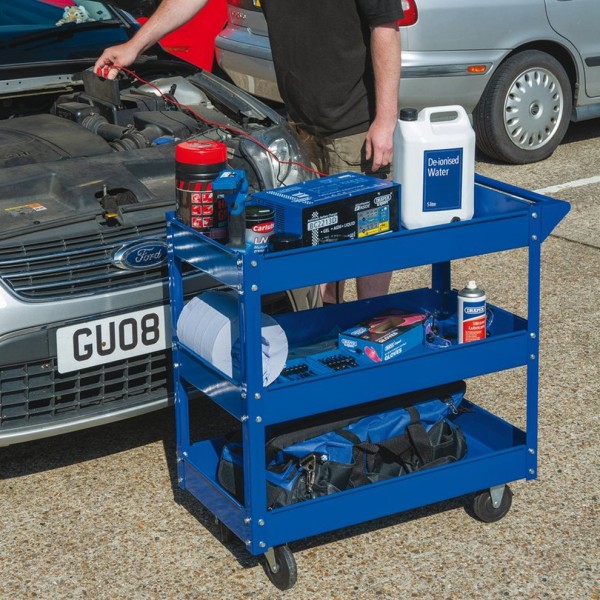 Draper 3 Tier Mobile Tool Trolley (07630) Draper 3 Tier Mobile Tool Trolley (07630)