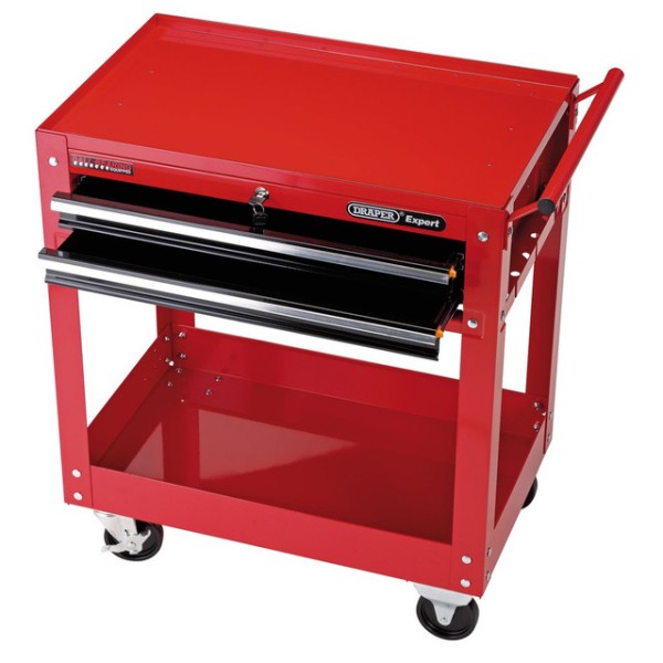 Draper Expert 2 Tier Tool Trolley with Two Drawers (07635) Draper Expert 2 Tier Tool Trolley with Two Drawers (07635)