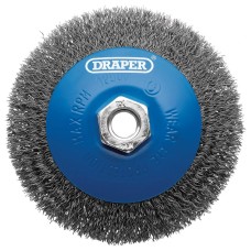 Draper 115mm Steel Bevelled Crimped Wire Wheel Brush - M14