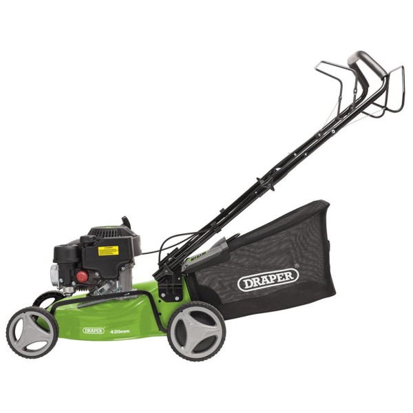 Draper Steel Deck Self-Propelled Petrol Lawn Mower, 410mm, 132cc/3.3HP (08671) Draper Steel Deck Self-Propelled Petrol Lawn Mower, 410mm, 132cc/3.3HP (08671)