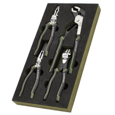 Draper EXPERT High Leverage Pliers Set with Water Pump Pliers in EVA Foam Tray (4 Piece)
