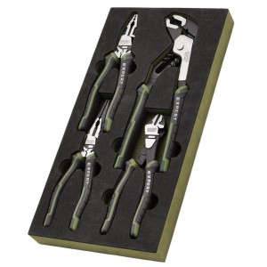 Draper EXPERT High Leverage Pliers Set with Water Pump Pliers in EVA Foam Tray (4 Piece)
