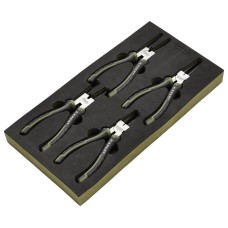 Draper Expert Circlip Pliers Set in EVA Foam Tray, 180mm (4 Piece) (09930)