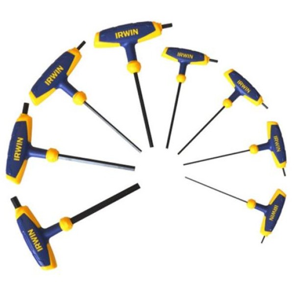 Irwin Tools T-Handle 8 Piece Hex Key Set (2-10MM) 10771 Irwin Tools T-Handle 8 Piece Hex Key Set (2-10MM) 10771