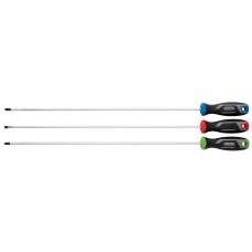 Draper Long Reach Soft Grip Screwdriver Set (3 Piece)