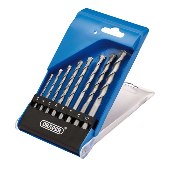 Draper TCT Masonry Drill Bit Set (7 Piece) (13619) Draper TCT Masonry Drill Bit Set (7 Piece) (13619)