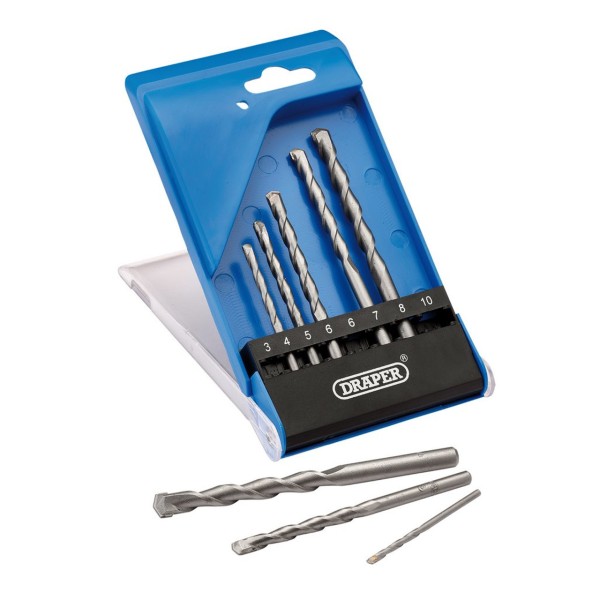 Draper TCT Masonry Drill Bit Set (7 Piece) (13619) Draper TCT Masonry Drill Bit Set (7 Piece) (13619)