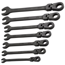 Draper Flexible Head Ratcheting Metric Combination Spanner Set (7 Piece) (15087)
