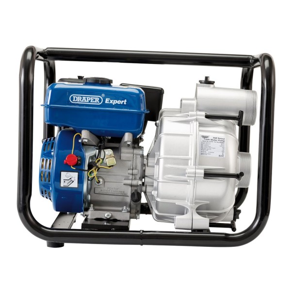 Draper Expert Petrol Trash Water Pump, 750L/min, 7HP (16128) Draper Expert Petrol Trash Water Pump, 750L/min, 7HP (16128)