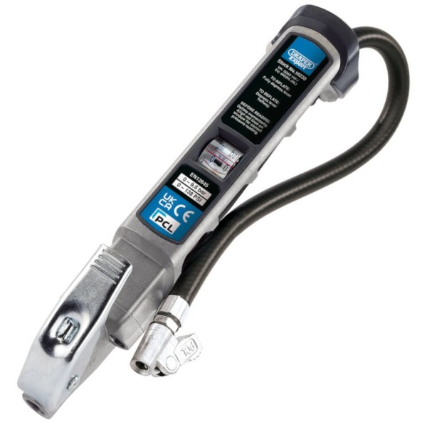 Draper Expert MK4 Professional PCL Air Line Inflator with Lock-On Connector (16230) Draper Expert MK4 Professional PCL Air Line Inflator with Lock-On Connector (16230)