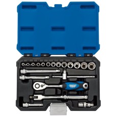 Draper Expert Metric Socket Set, 1/4" Sq. Dr. (20 Piece) (16442)