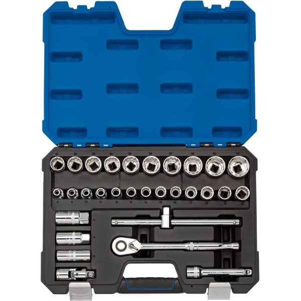 Draper Expert Metric Socket Set, 1/2" Sq. Dr. (30 Piece) (16466) Draper Expert Metric Socket Set, 1/2" Sq. Dr. (30 Piece) (16466)