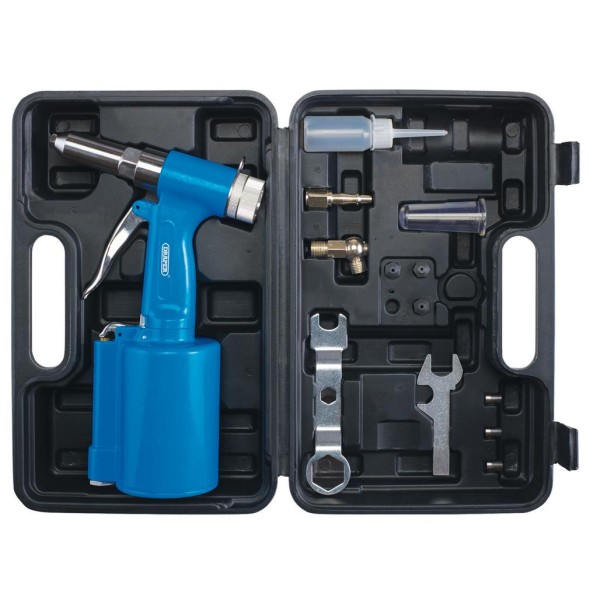 Draper 14pc Air Riveter Kit (16877) – Professional Pneumatic Rivet Gun Set Draper 14pc Air Riveter Kit (16877) – Professional Pneumatic Rivet Gun Set