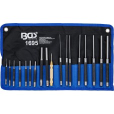 BGS Technic Parallel Pin Punch Set | 100-150-200 mm | 1.5 - 9.5 mm | incl centre Punches | 18 pcs.