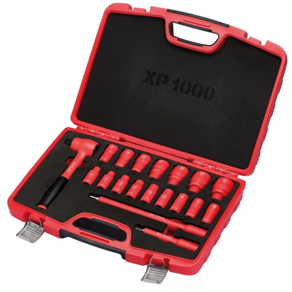 Draper XP1000® VDE Metric Socket Set, 1/2" Sq. Dr. (19 Piece) (17671) Draper XP1000® VDE Metric Socket Set, 1/2" Sq. Dr. (19 Piece) (17671)