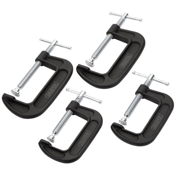 Draper Heavy Duty G-Clamp Set (4 Piece) (18992) Draper Heavy Duty G-Clamp Set (4 Piece) (18992)