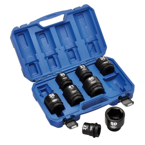 Draper HI-TORQ® Metric Impact Socket Set, 1" Sq. Dr. (8 Piece) (20209) Draper HI-TORQ® Metric Impact Socket Set, 1" Sq. Dr. (8 Piece) (20209)