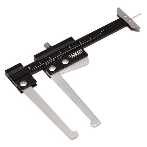 Draper Brake Disc Caliper with Tread Depth Gauge, 0-60mm (20219) Draper Brake Disc Caliper with Tread Depth Gauge, 0-60mm (20219)