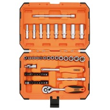 Draper Hi-Torq® 6 Point Socket Set, 1/4" (47 Piece) 22109