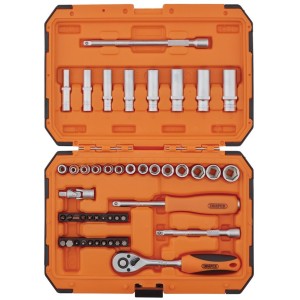 Draper Hi-Torq® 6 Point Socket Set, 1/4" (47 Piece) 22109 Draper Hi-Torq® 6 Point Socket Set, 1/4" (47 Piece) 22109