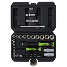 Draper HI-TORQ® Metric Socket and Bit Set, 1/4" and 3/8" Sq. Dr. (48 Piece) (24235)