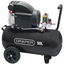 Draper 230V 50L Direct Drive Air Compressor, 1.5kW/2HP (24981)