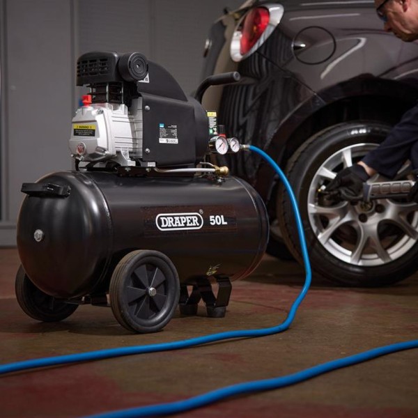 Draper 230V 50L Direct Drive Air Compressor, 1.5kW/2HP (24981) Draper 230V 50L Direct Drive Air Compressor, 1.5kW/2HP (24981)