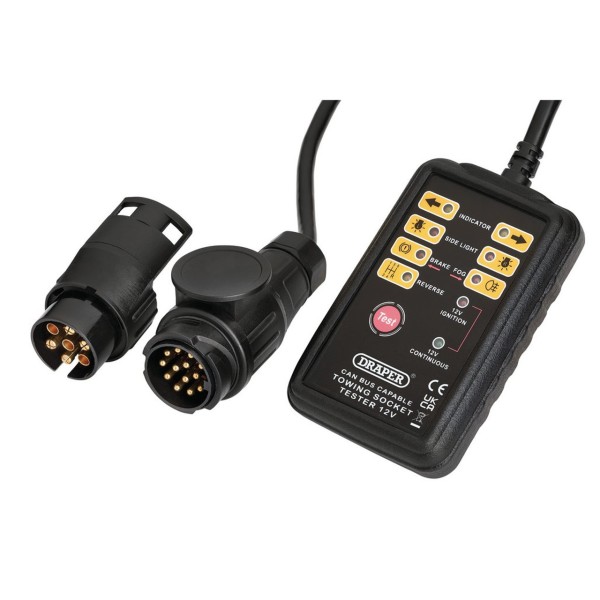 Draper CAN Bus 13 and 7-Pin Towbar Socket Tester (27198) Draper CAN Bus 13 and 7-Pin Towbar Socket Tester (27198)