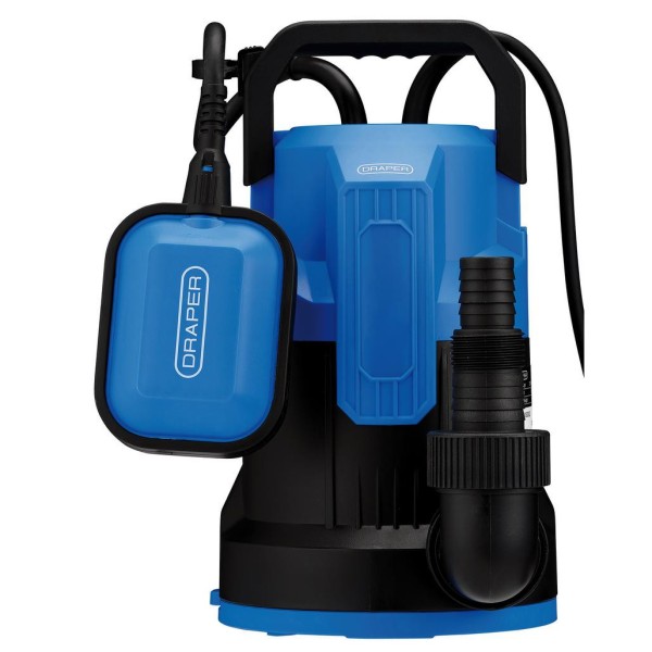 Draper 230V Submersible Clean Water Pump with Float Switch, 280L/min, 550W (27476) Draper 230V Submersible Clean Water Pump with Float Switch, 280L/min, 550W (27476)