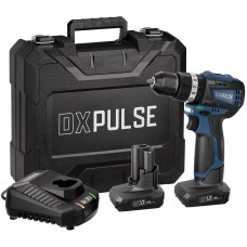 DXPULSE 12V Brushless Combi Drill Kit, 2 x 4.0Ah Batteries, 1 x Fast Charger (27885)