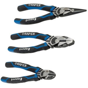 Draper Expert High Leverage Plier Set, Blue (3 Piece) (28033)