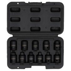 Draper Impact Pipe Plug Socket Set, 3/8" Sq. Dr. (11 Piece) (28193)