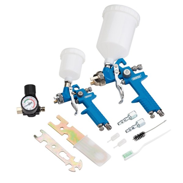 Draper HVLP Air Paint Spray Gun Kit (7 Piece) Draper HVLP Air Paint Spray Gun Kit (7 Piece)