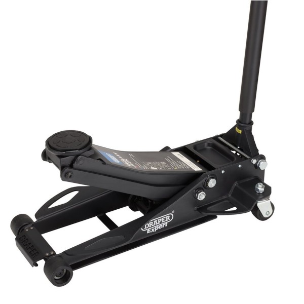 Draper Expert Professional Low Profile Fast Lift Garage Trolley Jack, 3 Tonne, Black Draper Expert Professional Low Profile Fast Lift Garage Trolley Jack, 3 Tonne, Black