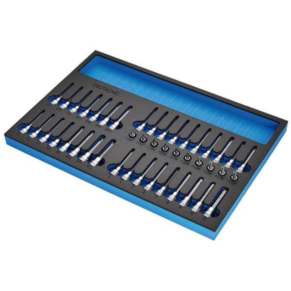 Bunker® Resi-Torx, Hexagon, Multi-Tooth/Spline, Ribe Socket Set, 3/8" Sq. Dr. in EVA Foam Inlay (29447) Bunker® Resi-Torx, Hexagon, Multi-Tooth/Spline, Ribe Socket Set, 3/8" Sq. Dr. in EVA Foam Inlay (29447)