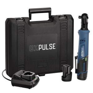 DXPULSE by Draper 12V Brushless Ratchet Wrench Kit, 1/2" Sq. Dr., 2 x 2.0Ah Batteries, 1 x Charger (29542) DXPULSE by Draper 12V Brushless Ratchet Wrench Kit, 1/2" Sq. Dr., 2 x 2.0Ah Batteries, 1 x Charger (29542)