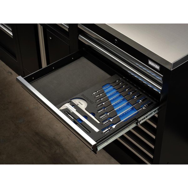 Bunker® Knee Wrench, Measuring and Pick-up Set in EVA Foam Inlay (10 Piece) (29716) Bunker® Knee Wrench, Measuring and Pick-up Set in EVA Foam Inlay (10 Piece) (29716)