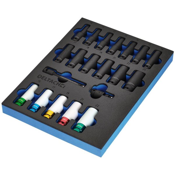 Bunker® Impact Socket Set in EVA Foam Inlay, 1/2" (20 Piece) (29717) Bunker® Impact Socket Set in EVA Foam Inlay, 1/2" (20 Piece) (29717)